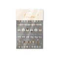 Retro camel checkered nail stickers with bow design, style TO 4566, for phone cases and nails - Camel Retro Argyle Style (to 4566)
