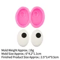 Moule en silicone rose pour yeux de dessin animé en résine et décoration chocolat - 5#B882 Rose