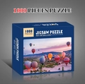 Hot air balloon theme jigsaw puzzle for adults and kids featuring 1000 thick pieces - Hot Air Balloon