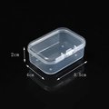 Mini transparent plastic jewelry storage box with dimensions 5.5cm x 4cm x 2cm - 5.5 Rectangular Box (5.5*4.1*2.1cm)
