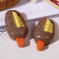 Chocolate popsicle resin charm for DIY phone case crafts and jewelry making accessories - Two-tone Popsicle / Coffee