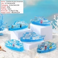 Creative acrylic ocean drift bottle with floating penguin and polar bear models - Rectangular Ocean Landscape Style (SY31)
