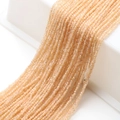 Strands of champagne faceted glass beads with iridescent coating for DIY jewelry making - Water Red Jade New AB