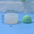 Detailed view of the silicone cake mold dimensions 5.6cm diameter and 3.3cm height - Xiao Fu Dome Cylinder Shape