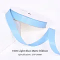 Light blue matte ribbon roll #308 for gift wrapping and hair accessories 16mm x 25Y - 1.6CM Wide * 25 Yards / Light Blue