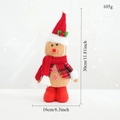 Detaillierte Maße der Lebkuchenmann-Plüschfigur: 30 cm Höhe und 105 g Gewicht für Deko - Roter Hut Stil
