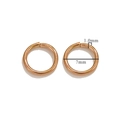 Golden 18K plated stainless steel 7mm open jump ring for DIY jewelry making - 1x7mm