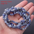 Blue dot stone chip beads for jewelry making 3-5mm size 32-inch strand jewelry DIY - 3-5mm Irregular Chip Beads