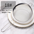 Passoire à mailles fines en acier inoxydable taille 18 avec manche long pour cuisine - Passoire 18cm