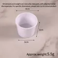 Miniature white plastic food container for DIY dollhouse crafts, 4cm diameter size - 4cm Instant Noodle Bucket