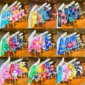 Variety of cute cartoon keychains featuring bear, astronaut and unicorn PVC charms - Assorted Soft Rubber Keychains [Random]