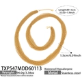 Detailed view of multilayer gold chain necklace in waterproof stainless steel - Gold Necklace (89+5cm)
