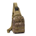 Tactical desert python camo chest bag with Molle system and adjustable shoulder strap - Tan Python Pattern