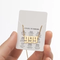 Gold angel number 999 necklace in stainless steel with release meaning card - 999 / Gold