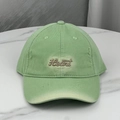 Distressed green baseball cap with Heart embroidery and vintage ripped details - Green
