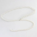 Elegante cintura a catena elastica in perle per donna con gancio in metallo e perline - Stile 2 (Larghezza 1,7cm)