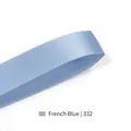 French Blue 6mm satin ribbon for gift wrapping and floral decoration, color code 332 - French Blue(332)