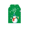 Christmas gift tag featuring a cute snowman illustration and Merry Christmas text - Style 2 (Snowman Pattern)