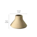 Moderner gebürsteter Keramik-Vase in Gelb, minimalistische runde Form 16,5cm x 11cm - HP887 Gebürstete gelbe Vase