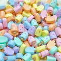 Close-up of colorful mini resin ice cream charms for DIY nail art and jewelry making - 12# Dotted Popsicle (Small)
