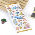 Ocean life stickers with gold foil dolphins and whales for scrapbooking decor - Ocean Whale