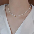 Round Pearl Gold Ball Pendant
