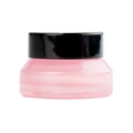Pink translucent cosmetic bottle with a black screw cap shown on a white background - 15ml Cream Jar