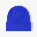 Thick warm double-layer knitted beanie hat in royal blue finish for winter outdoor - Sky Blue
