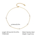 Minimalist 18K gold plated stainless steel necklace with clear gemstone pendant for women - Marquise Gem Necklace (YYN025140)