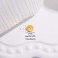 Perle distanziatrici da 5mm in argento S925 dorato per gioielli con foro 0,8mm - Medio 5*5mm / Oro