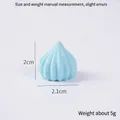 Mini light blue simulated meringue candy sculpture for DIY craft decoration 2cm size - Blue