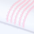 Detail of pink acrylic chain links for DIY jewelry making on white background - 38cm Length/5Pcs Pack / Pink