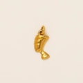 Vintage style golden metal pendant featuring a classic female silhouette profile on beige background - Nefertiti 11mm