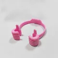 Pink thumb-up style flexible silicone phone stand with creative hand-shaped design - Pink