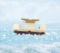 Elegant dual-tone beige and dark brown acetate hair claw clip for French updos - 9# T-Type Brown