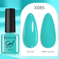 LILYCUTE turquoise nail gel polish X085 in 7ml bottle with matte and glossy finish effect - Teal (85)