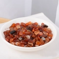 Polished irregular natural red agate crystal stones for decor in a white bowl - Red Agate / 5-7mm 100g