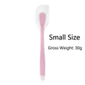 Pink translucent silicone spatula stirrer small size weighing 30g for baking and skin care - Semi-Transparent Small Spatula / Pink