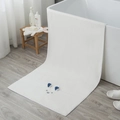 White coral fleece hair drying cap featuring cute 3D cartoon animal ears and soft texture - White Bear Bath Towel / 70*140cm