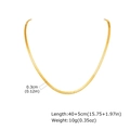 Détail du collier chaîne serpent dorée de 0,3cm avec longueur réglable 40+5cm - Or