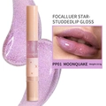 Brillo de labios brillante en tono PP01 Moonquake púrpura con pincel suave - 01# Moonquake (Malva Brillante)