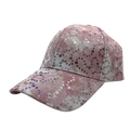 Rosa Tie-Dye Pailletten-Baseballkappe für Sonnenschutz mit gebogenem Schirm - Rosa