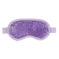 Purple gel bead eye mask with adjustable strap for cold and hot therapy - Eye Mask / Purple
