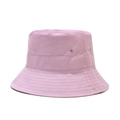 Close-up of purple canvas bucket hat fabric showing fine stitching and eyelet details - Light Purple