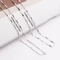 Feine s925 Silber Gliederkette in 0,8 mm und 1,0 mm Dicke für Damen Halsketten - Platiniert (16 Zoll 0,8 mm Melonenkernkette)