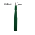 Professionele 8G 3mm huidpons piercing tool met groen handvat voor gebruik - 8G(3mm)