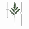 Artificial cypress pine branch for DIY Christmas tree decoration, 36cm total length - B344-Christmas Branch / Green