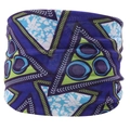 E-9 Purple Blue Yellow Abstract Floral