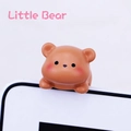 Mini brown bear ornament for computer monitor and car dashboard decoration - Little Bear Monitor Hanger