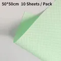 Waterproof light green embossed flower wrapping paper with polka dots, 50x50cm 10-pack - Polka Dot Embossed - Matcha Green